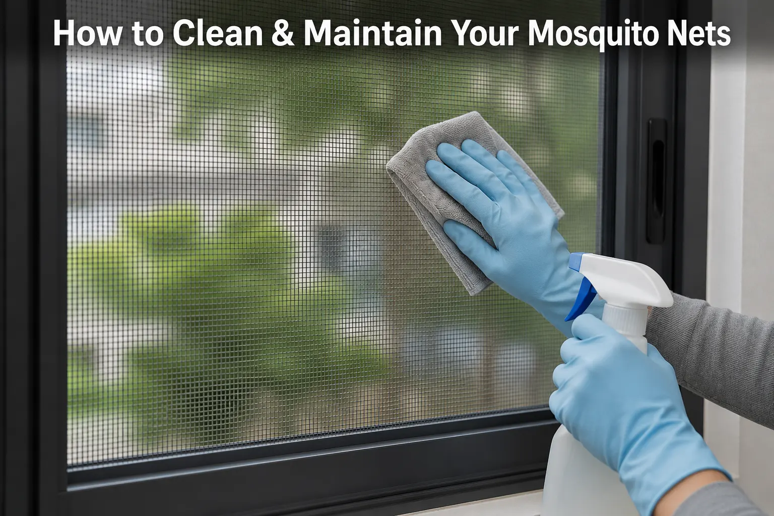 How to Clean Window Mosquito Nets & Screens