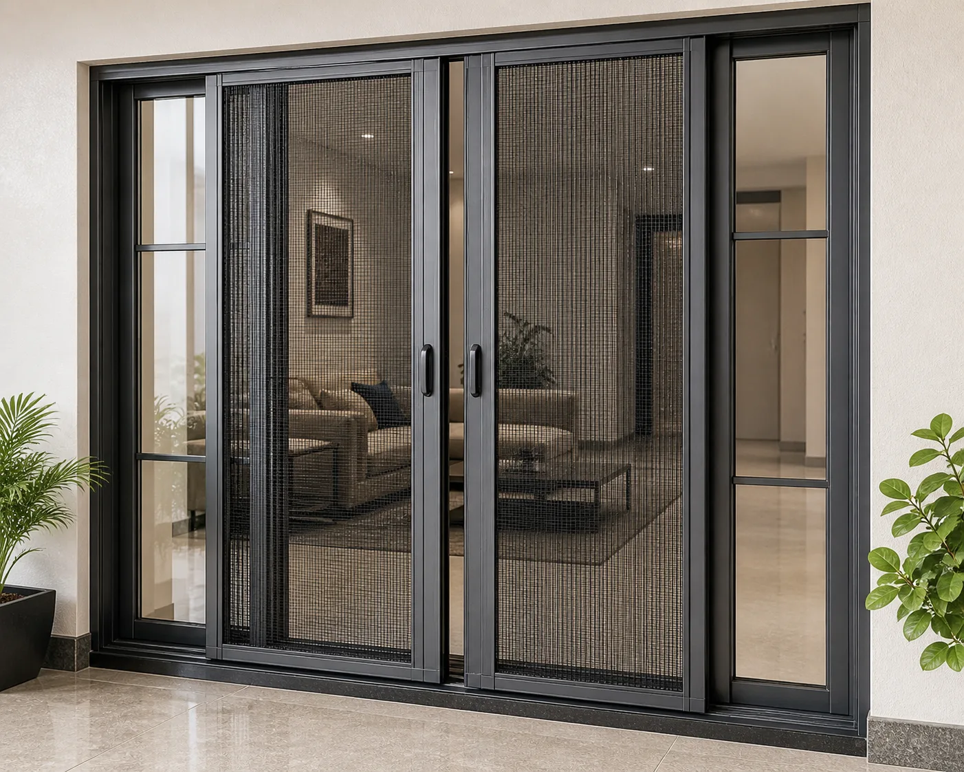 Sliding metal mosquito net for doors Hyderabad